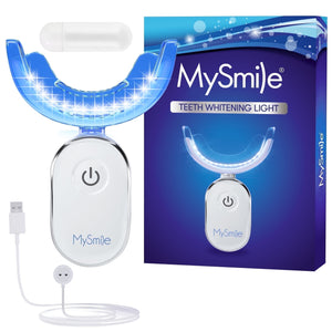 5-LED Teeth Whitening Light for Teeth Whitening Kit Accelerator with Teeth Whitening Tray Teeth Whitener, 10Min Smart Timer